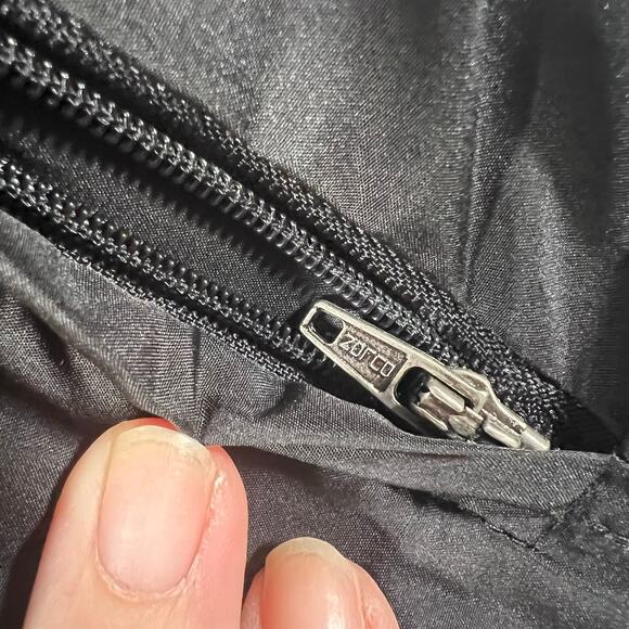 Charter Club Reversible Plaid and Solid Black Down Puffer Full Zip Vest - Picture 3 of 10